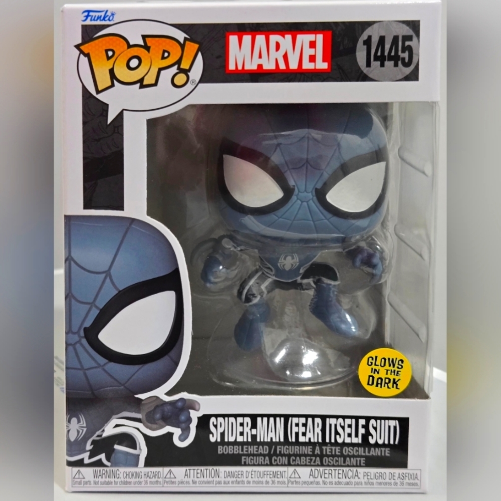 Funko Pop! Marvel Spider-Man (Fear Itself Suit) Figure - Blue Glow in the Dark